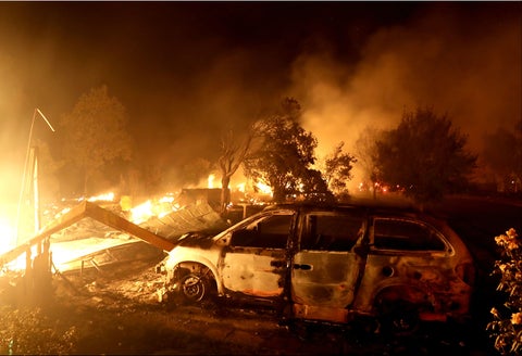 Incendio forestal en California