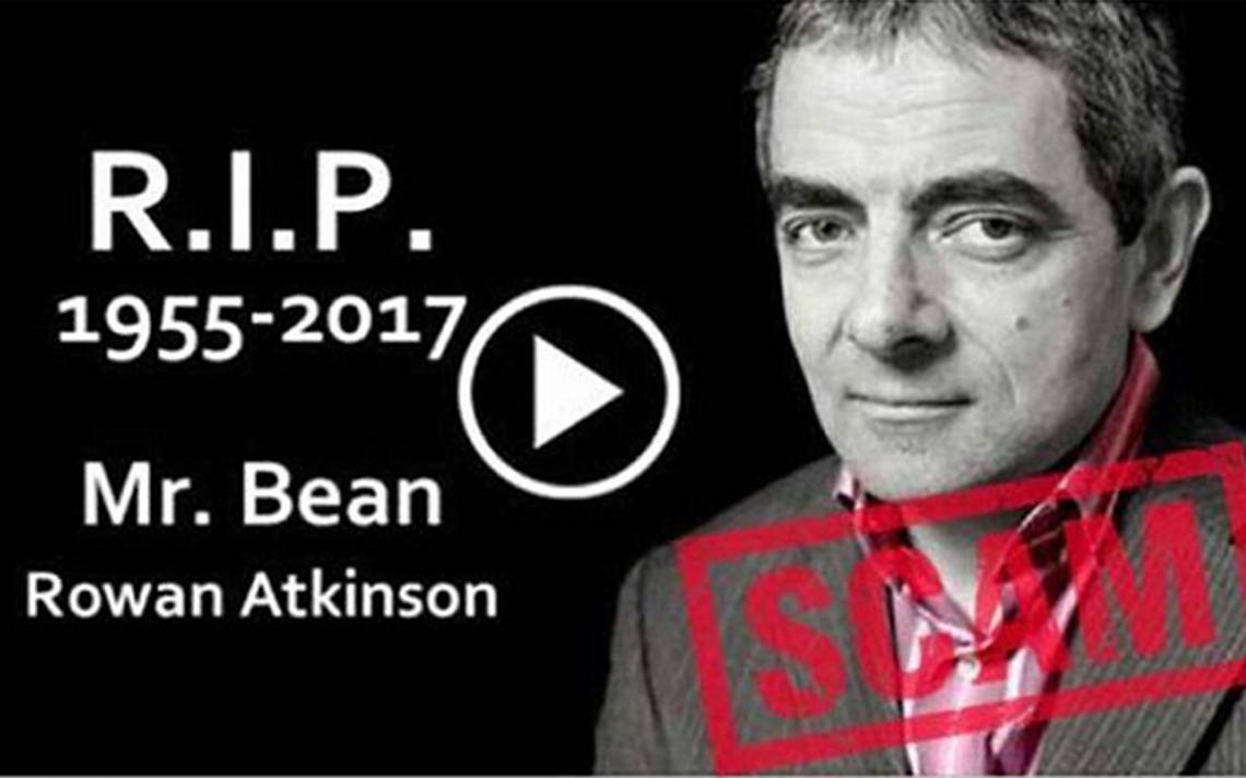 Meme falso sobre homenaje a Mr. Bean