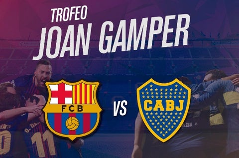 Afiche del amistoso Barcelona y Boca Juniors que se jugará en agosto.