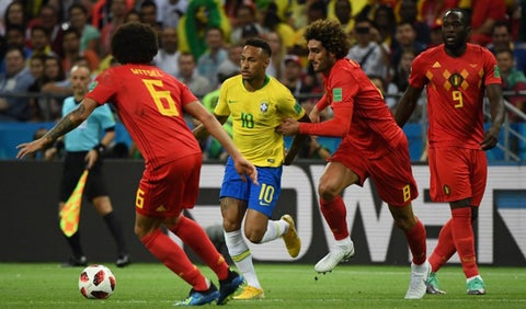Brasil vs Bélgica en Rusia 2018