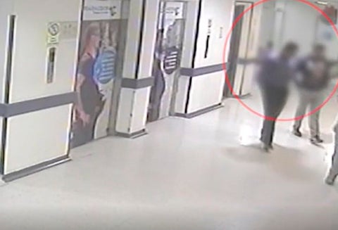 Cámaras de seguridad detectaron cómo operaba el camillero