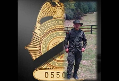 Carlos Darío Nieves, patrullero asesinado durante el partido de Colombia