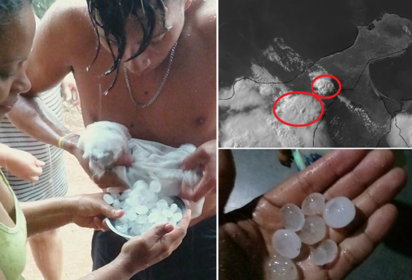 Cayó granizo en La Guajira
