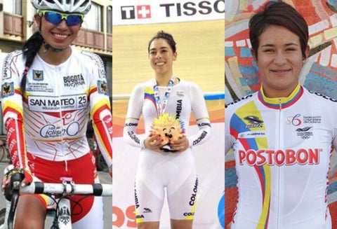 Cilcistas colombianas del Giro Rosa