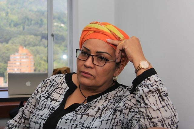 Victoria Sandino, dirigente política del Partido Farc