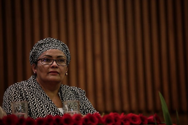 Victoria Sandino, vocera del partido Farc