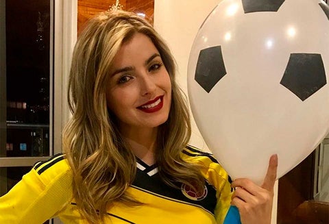 Cristina Hurtado mostró sus habilidades para el fútbol