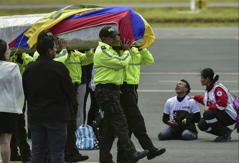 Cuerpos ecuatorianos asesinados en Colombia