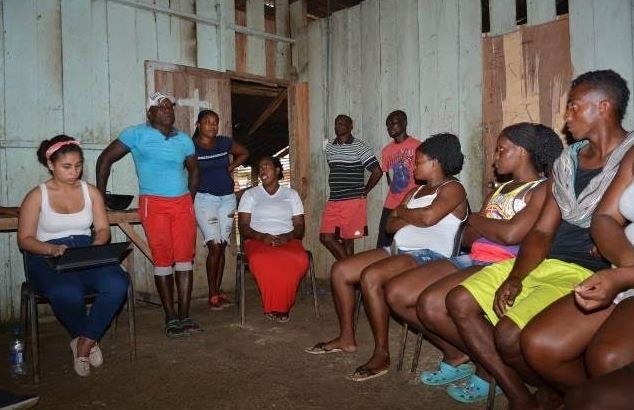 Familias desplazadas en Roberto Payán (Nariño)