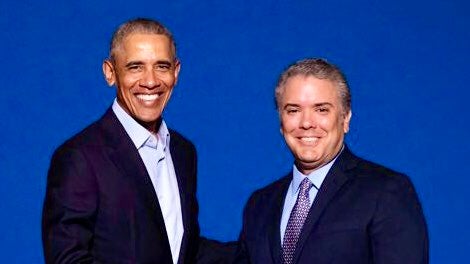 Barack Obama e Iván Duque