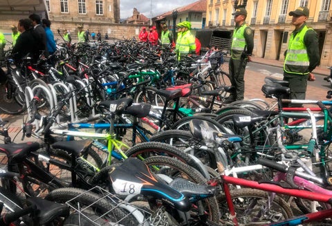 Bicicletas robadas en Bogotá