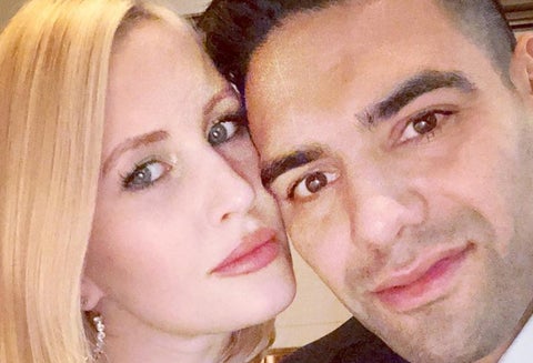 Falcao García y su esposa Lorelei Tarón