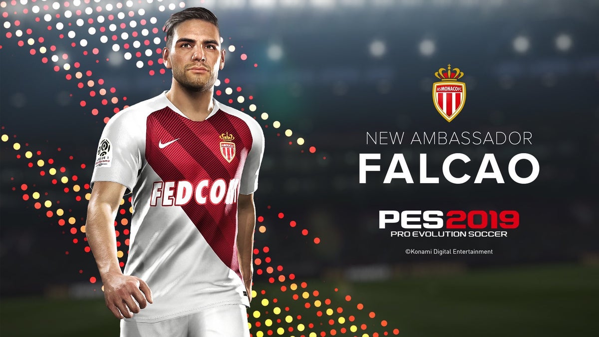 Falcao como nuevo embajador de PES (Pro Evolution Soccer) 2019