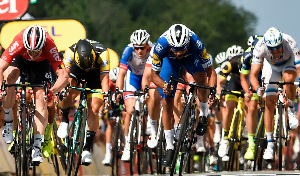Fernando Gaviria en una de las etapas del Tour de Francia