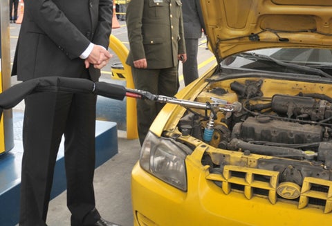Una estación de Gas Natural Vehicular en Cundinamarca