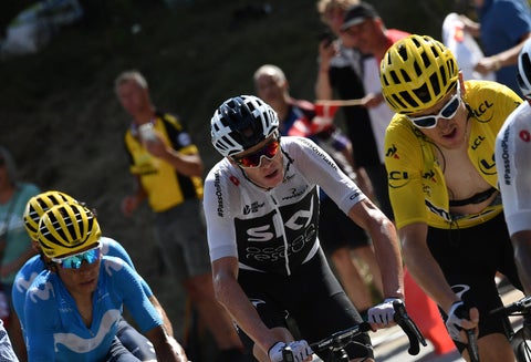 Geraint Thomas y Nairo Quintana