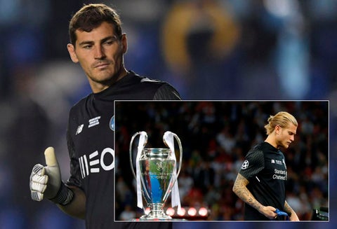 Los arqueros Iker Casillas y Loris Karius