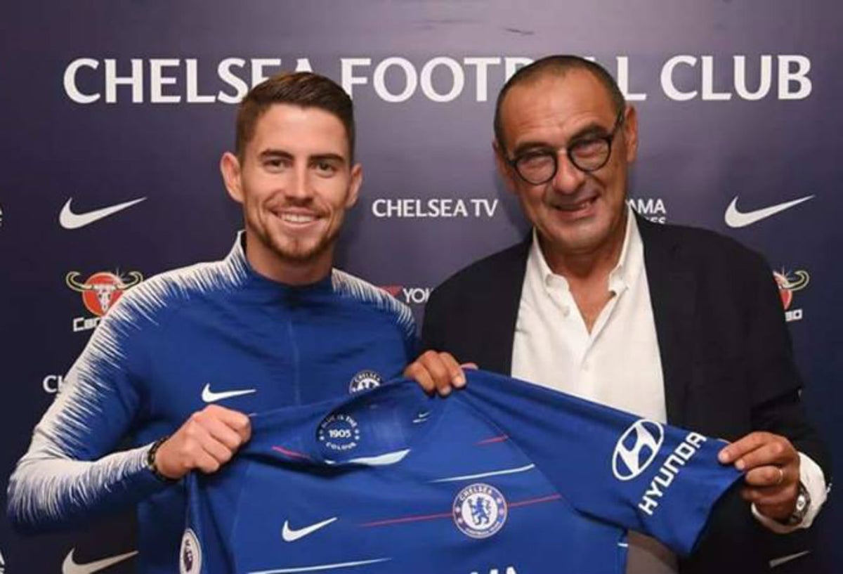 Jorginho y Maurizio Sarri, nuevas incorporaciones del Chelsea