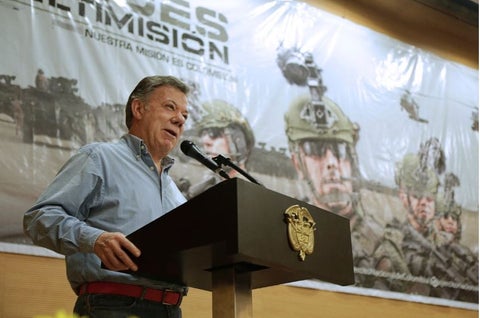 Juan Manuel Santos cese al fuego con el ELN