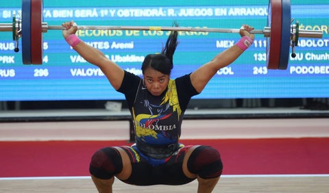 Leidy Solís, pesista colombiana