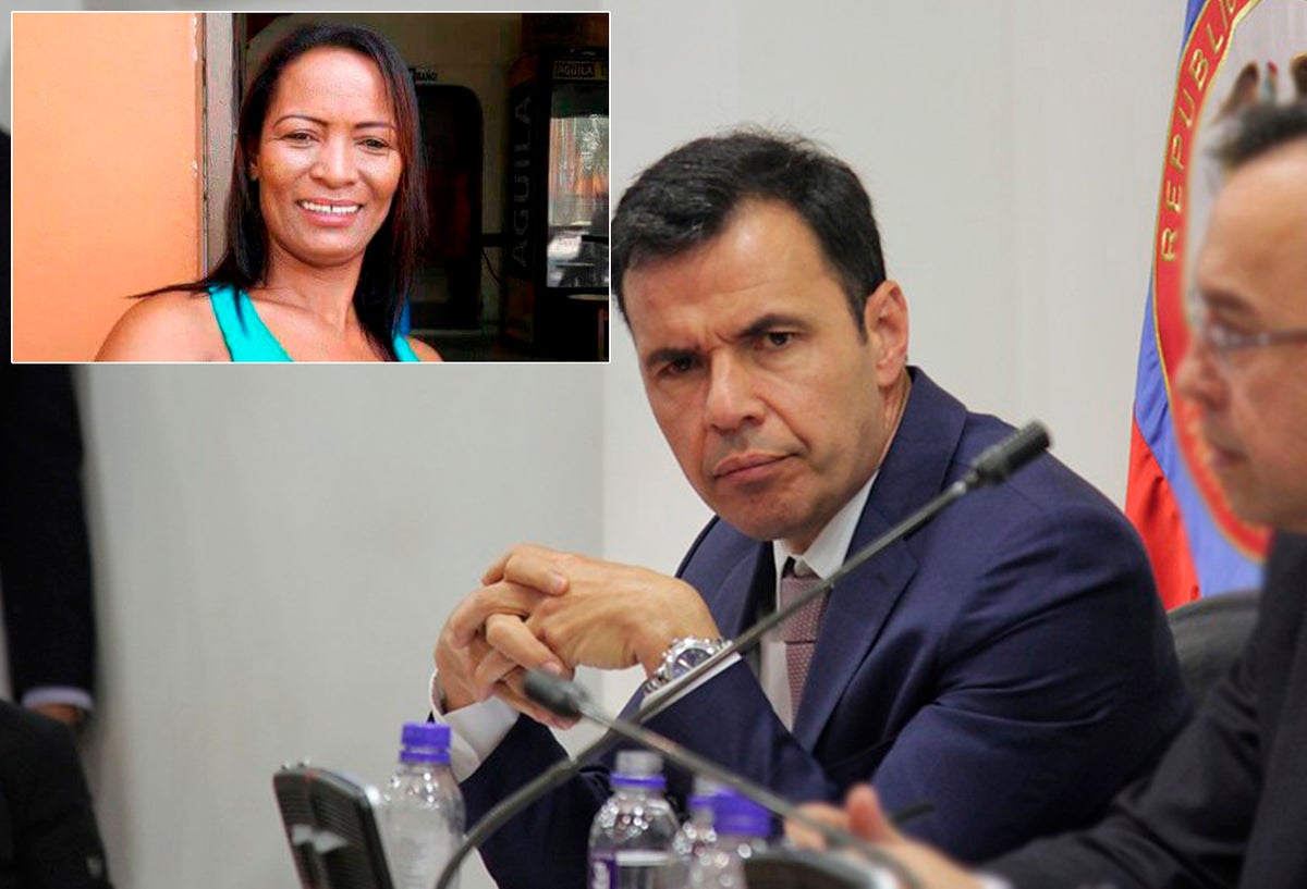 Líder Ana María Cortés y el ministro Guillermo Rivera