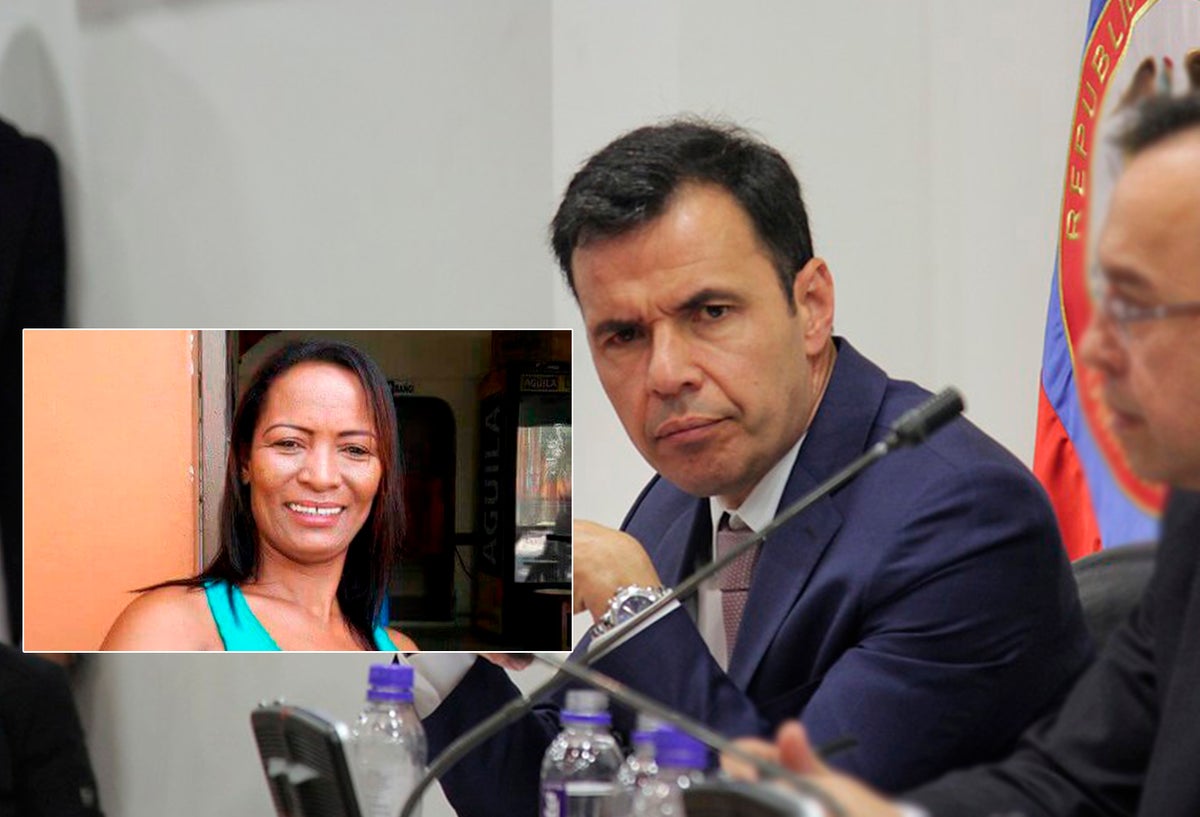 Líder Ana María Cortés y el ministro Guillermo Rivera