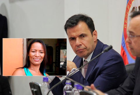 Líder Ana María Cortés y el ministro Guillermo Rivera