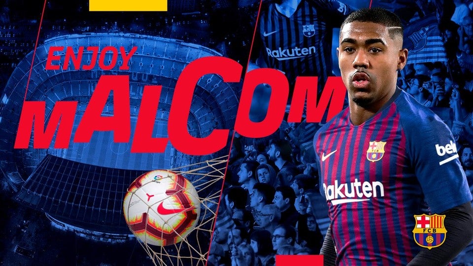 Malcom, presentado como nuevo jugador del FC Barcelona