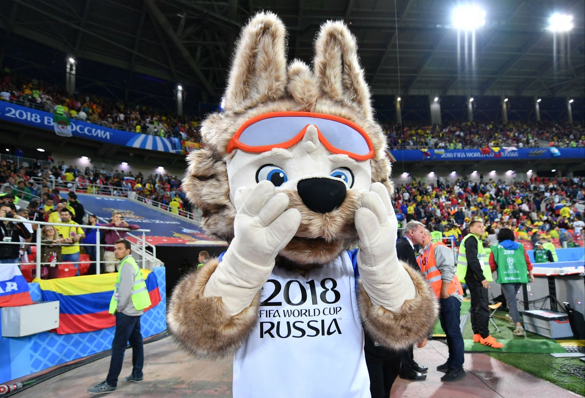 El lobo Zabivaka, la mascota de Rusia 2018