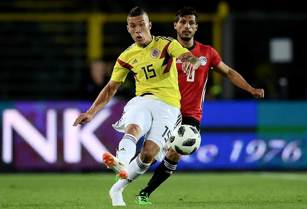 Matheus Uribe con la Selección Colombia
