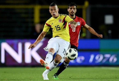 Matheus Uribe con la Selección Colombia