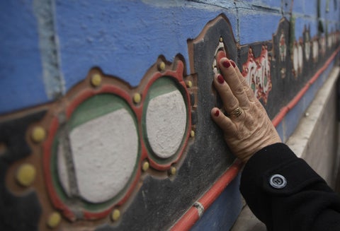 El circuito de murales callejeros para ciegos está en Chile