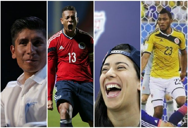 Nairo Quintana, Fredy Guarín, Mariana Pajón y Carlos Valdés, deportistas colombianos