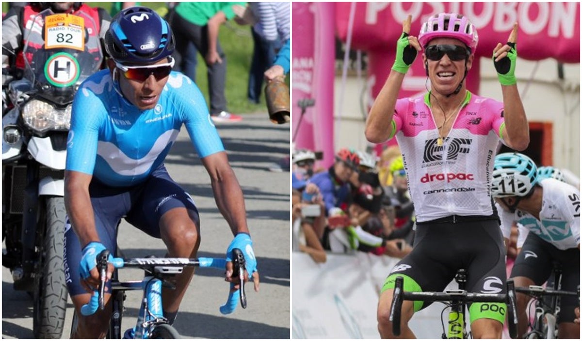 Nairo Quintana y Rigoberto Urán