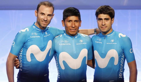 Alejandro Valverde, Nairo Quintana y Mikel Landa