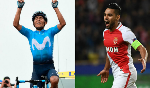 Nairo Quintana y Radamel Falcao García
