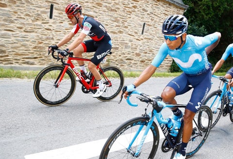 Nairo Quintana en la etapa cuatro del Tour de Francia 2018