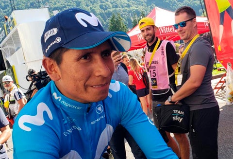 Nairo Quintana del Movistar Team fue el mejor de los colombianos en la primera etapa de La Vuelta a España