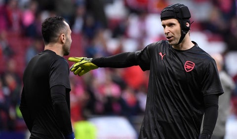 David Ospina y Petr Cech, porteros del Arsenal