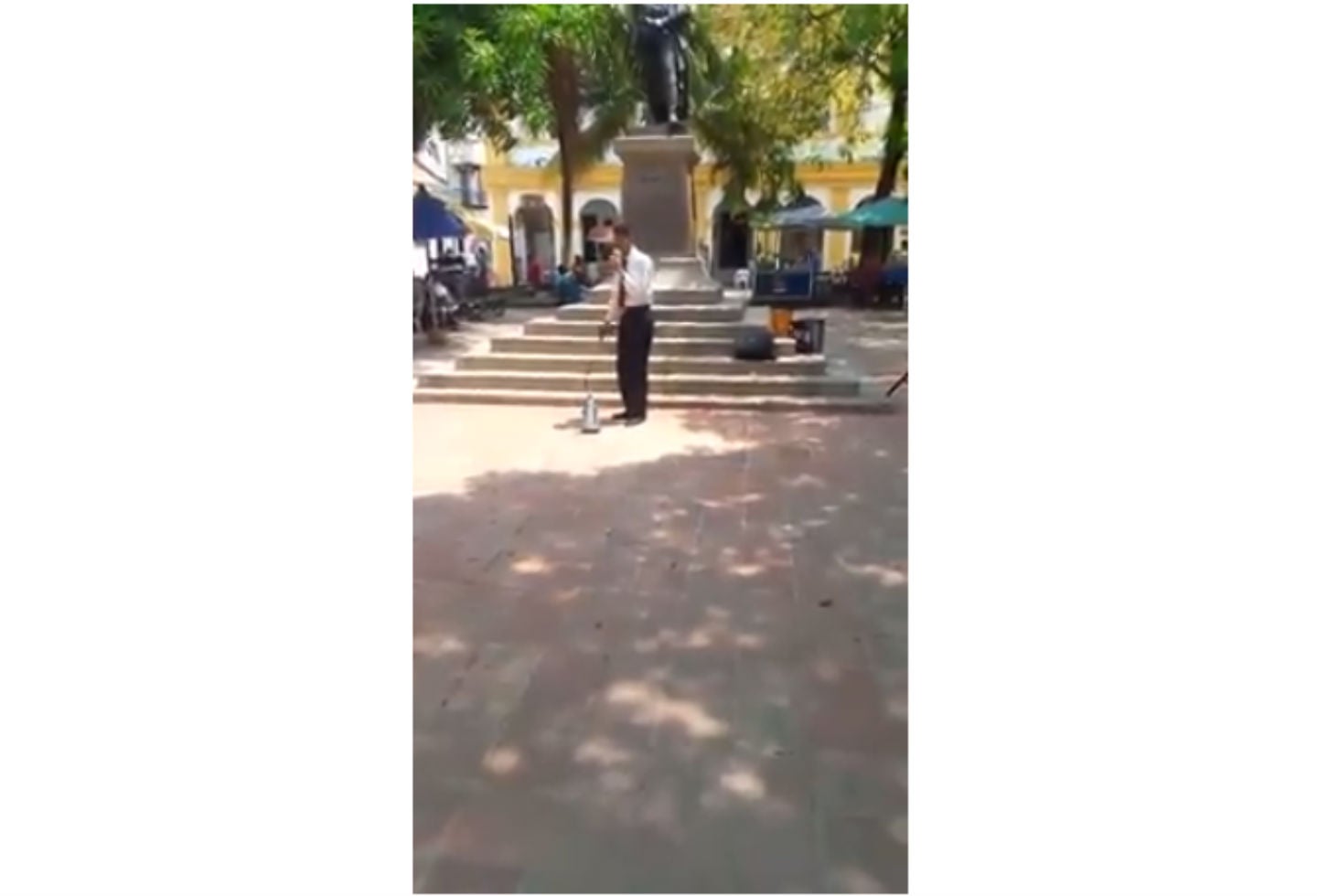 Pastor destruye estatuilla de la Virgen del Carmen