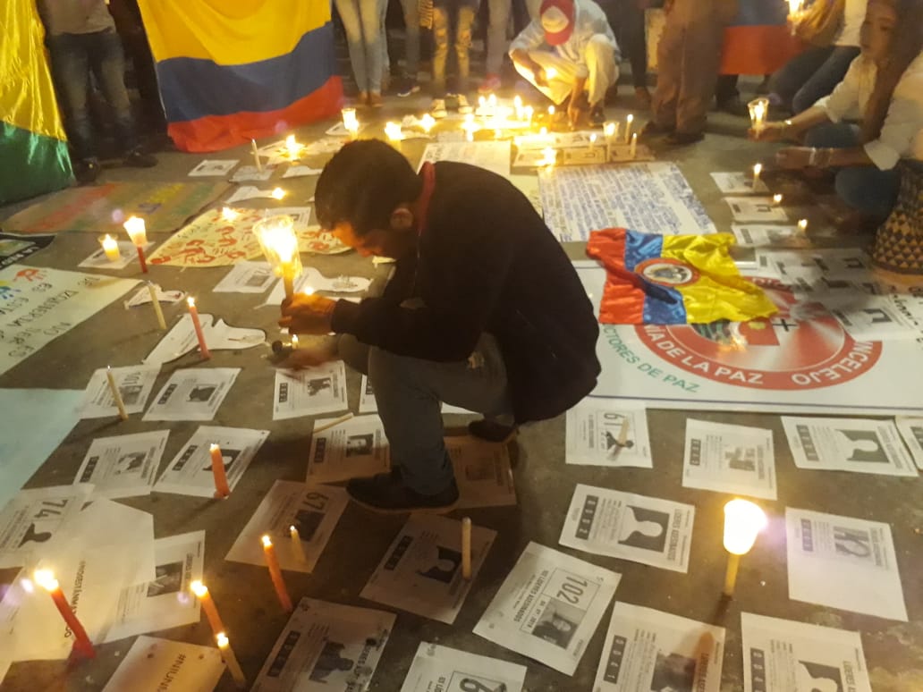Protesta por asesinato de líderes sociales
