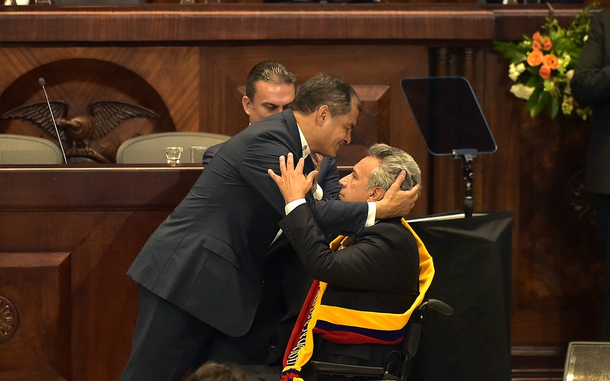 Lenín Moreno remplazó a Rafael Correa en la Presidencia de Ecuador