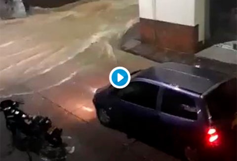 El momento de la emergencia en San Gil