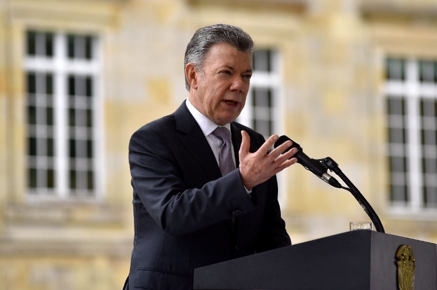 El presidente Juan Manuel Santos.