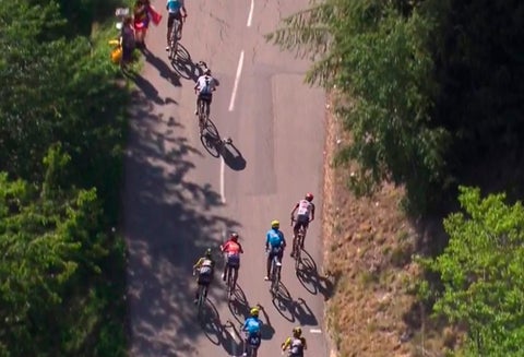 Nairo Quintana y Chris Froome en su mano a mano del Tour de Francia, en la etapa 11
