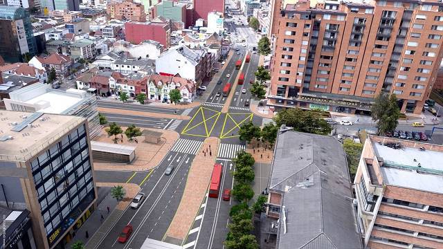 Así luciría Transmilenio por la Séptima