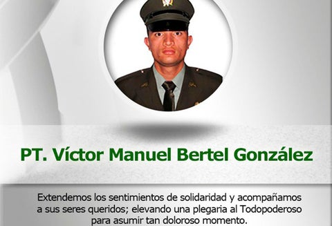 Víctor Manuel Bertel González, policía asesinado