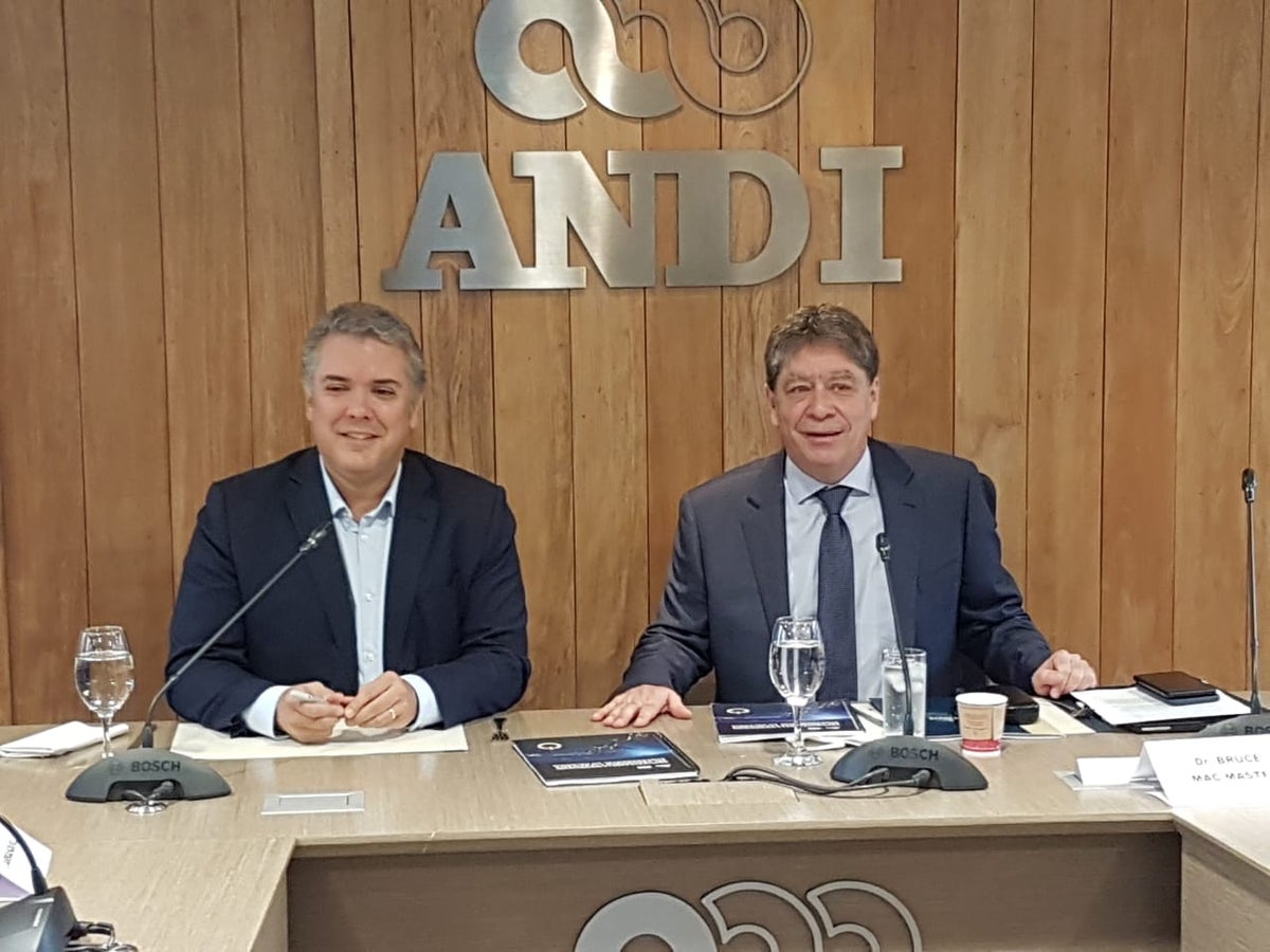 Reunión entre Iván Duque y Bruce Mac Master de la Andi