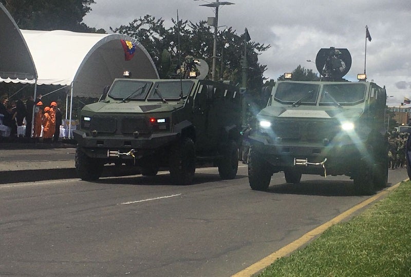Parque automotor de las fuerzas militares de Colombia