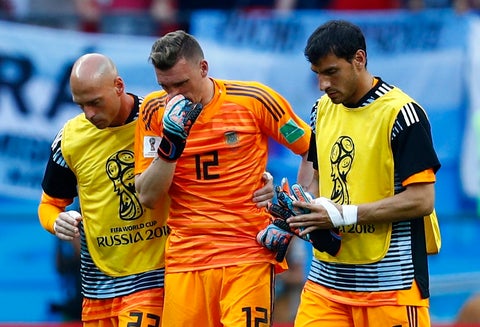 Willy Caballero, Franco Armani y Nahuel Guzmán